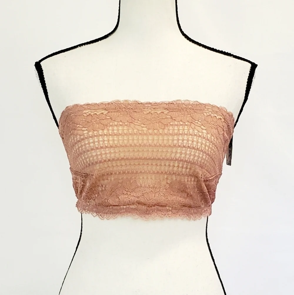 Free People Nude Rose Lace Bandeau